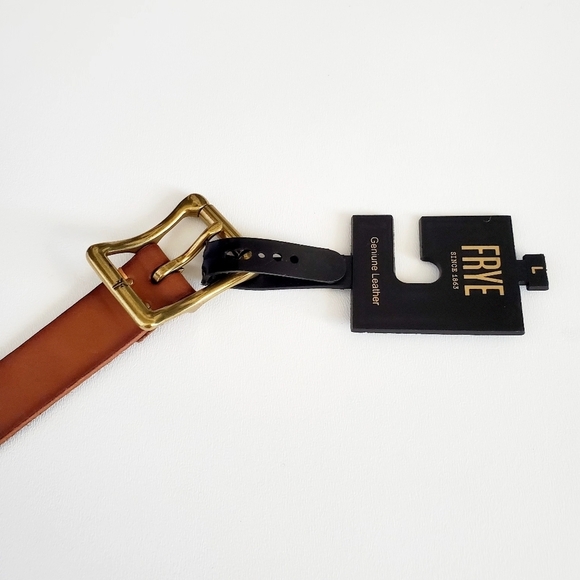 Frye Genuine Leather Cawgirl Vestern Bohemian Brown Belt Sz L 34DC836 NWT main image 10